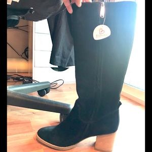 BLONDO Black Suede Boots; Waterproof; 8 1/2